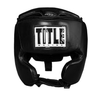 variant:lifestyle::TITLE Boxing Leather Sparring Bundle headgear view