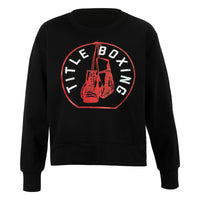 color:black::TITLE Boxing Women's Signal Crewneck Sweatshirt main view