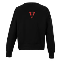 variant:black::TITLE Boxing Women's Signal Crewneck Sweatshirt back view