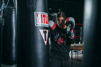 variant:Black::TITLE Boxing Women's Signal Crewneck Sweatshirt girl in a pose