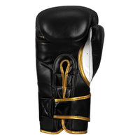 variant:black/white::TITLE Boxeo Mexican Leather Bag Gloves Quatro back view