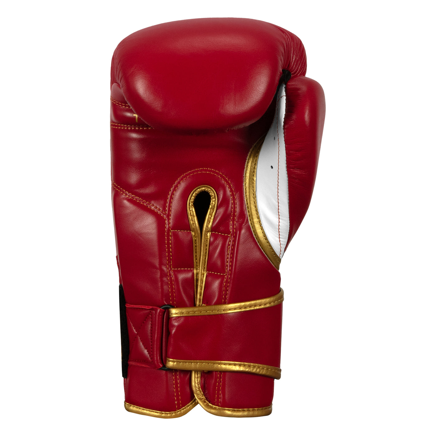 variant:red/white::TITLE Boxeo Mexican Leather Bag Gloves Quatro back view