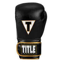 variant:black/white::TITLE Boxeo Mexican Leather Bag Gloves Quatro front view