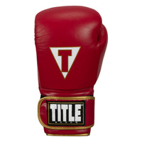 variant:red/white::TITLE Boxeo Mexican Leather Bag Gloves Quatro front view