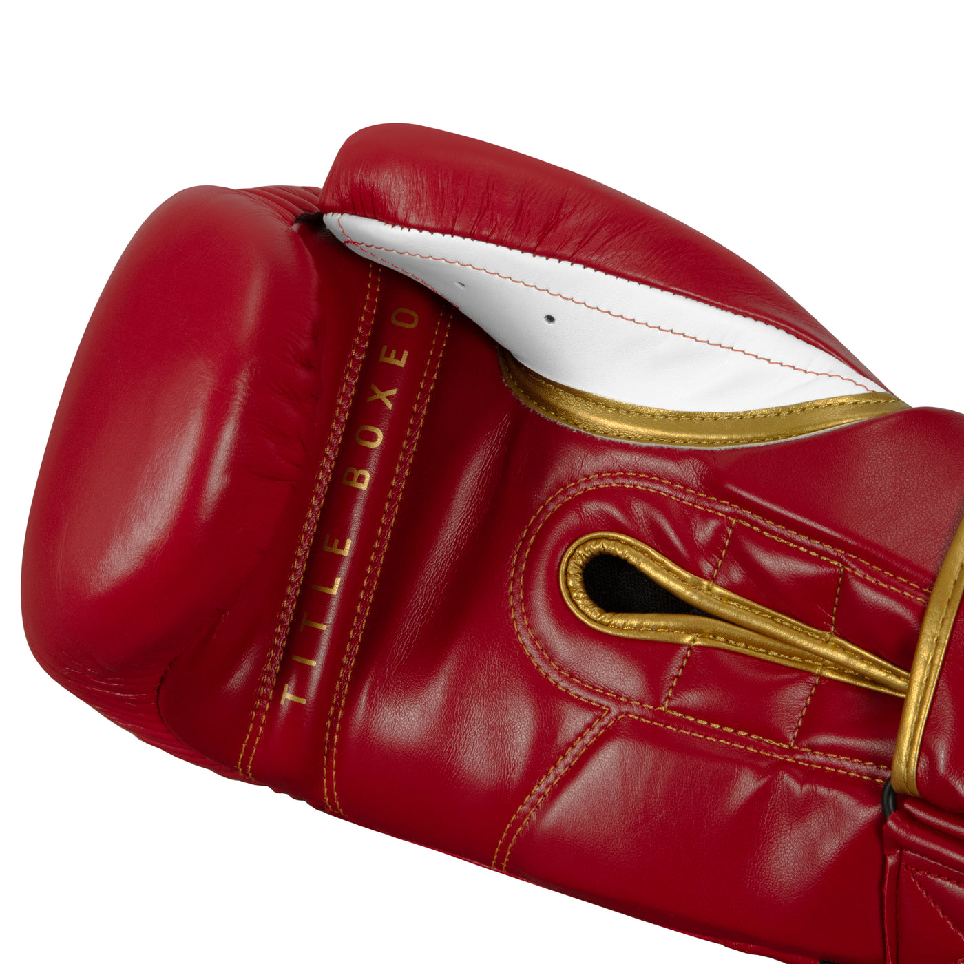 variant:red/white::TITLE Boxeo Mexican Leather Bag Gloves Quatro palm view