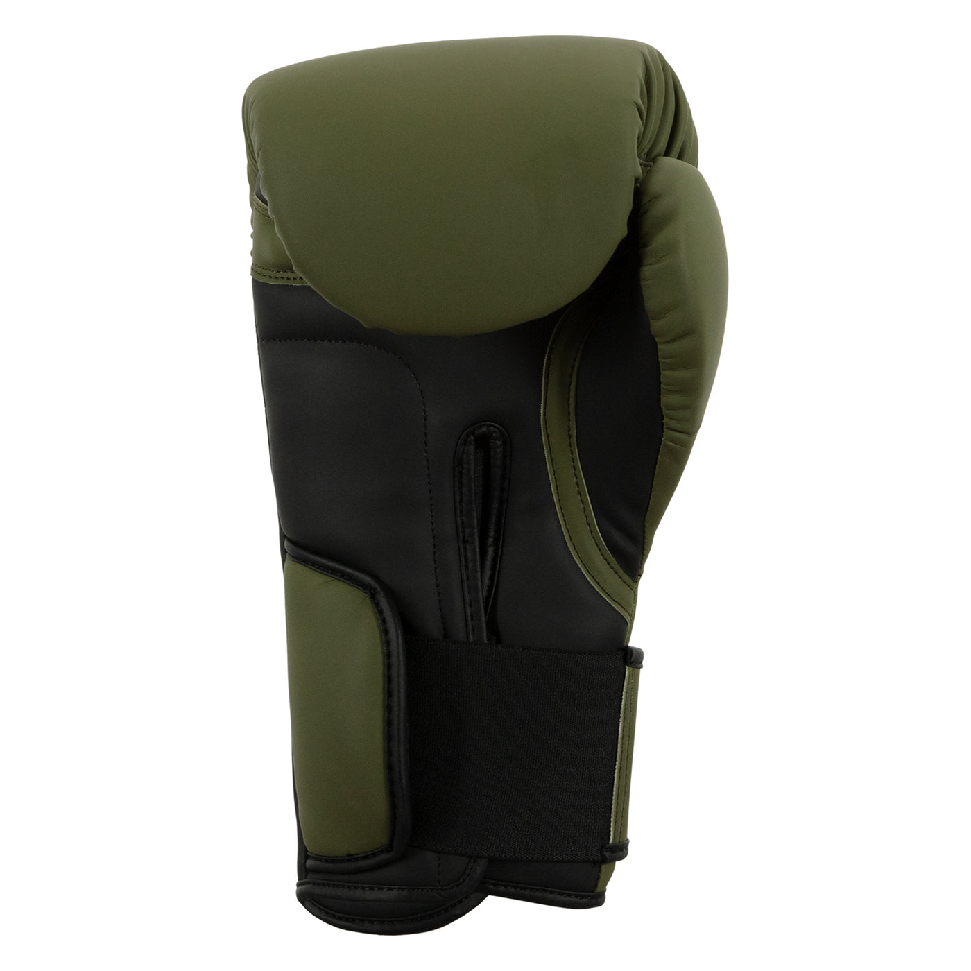 variant:green/black::TITLE Boxing Combat Bag Gloves 2.0 back view