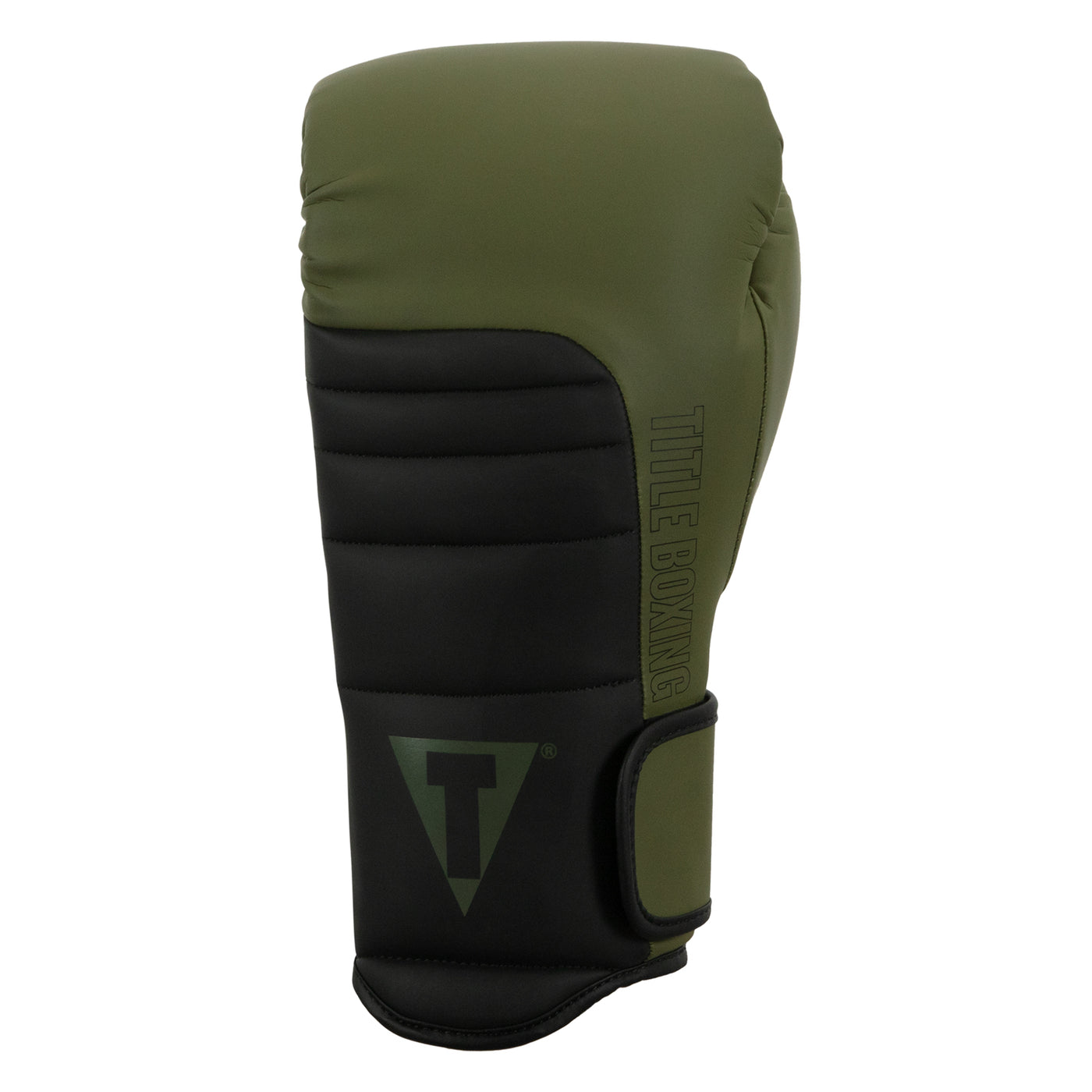 variant:green/black::TITLE Boxing Combat Bag Gloves 2.0 front view