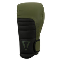 variant:green/black::TITLE Boxing Combat Bag Gloves 2.0 front view