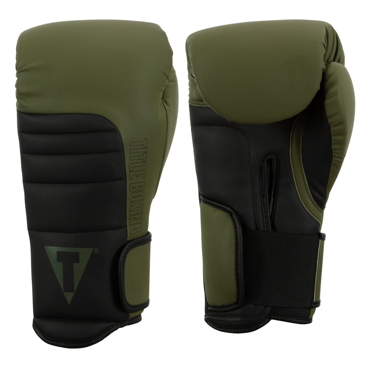 color:green/black::TITLE Boxing Combat Bag Gloves 2.0 main view