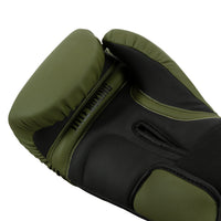 variant:green/black::TITLE Boxing Combat Bag Gloves 2.0 palm view