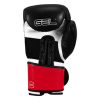 variant:Black/White/Red::TITLE Boxing Gel Weighted Boxing Gloves fourth view