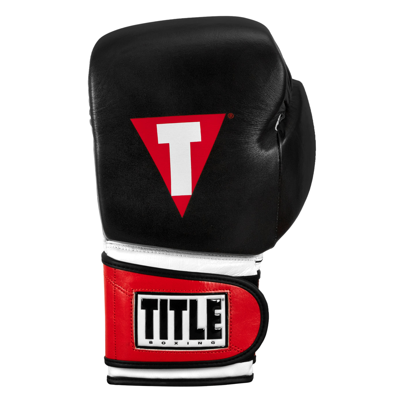 variant:Black/White/Red::TITLE Boxing Gel Weighted Boxing Gloves third view