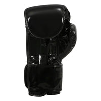 variant:Black/Gold::TITLE Boxing Inferno Intensity Elastic Training Gloves back view