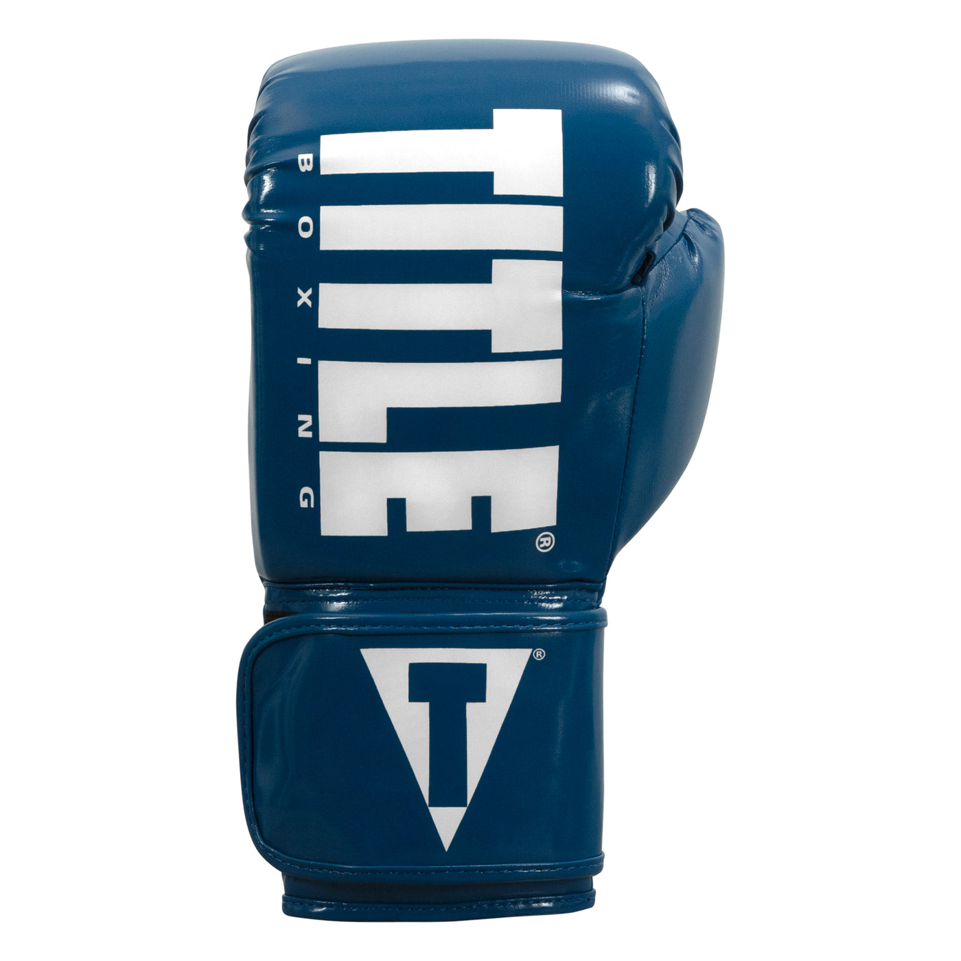 variant:Blue/White::TITLE Boxing Inferno Intensity Elastic Training Gloves front view