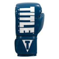 variant:Blue/White::TITLE Boxing Inferno Intensity Elastic Training Gloves front view