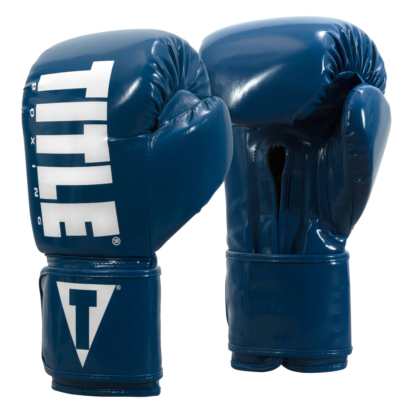 variant:Blue/White::TITLE Boxing Inferno Intensity Elastic Training Gloves side view