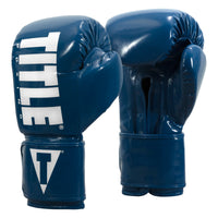 variant:Blue/White::TITLE Boxing Inferno Intensity Elastic Training Gloves side view