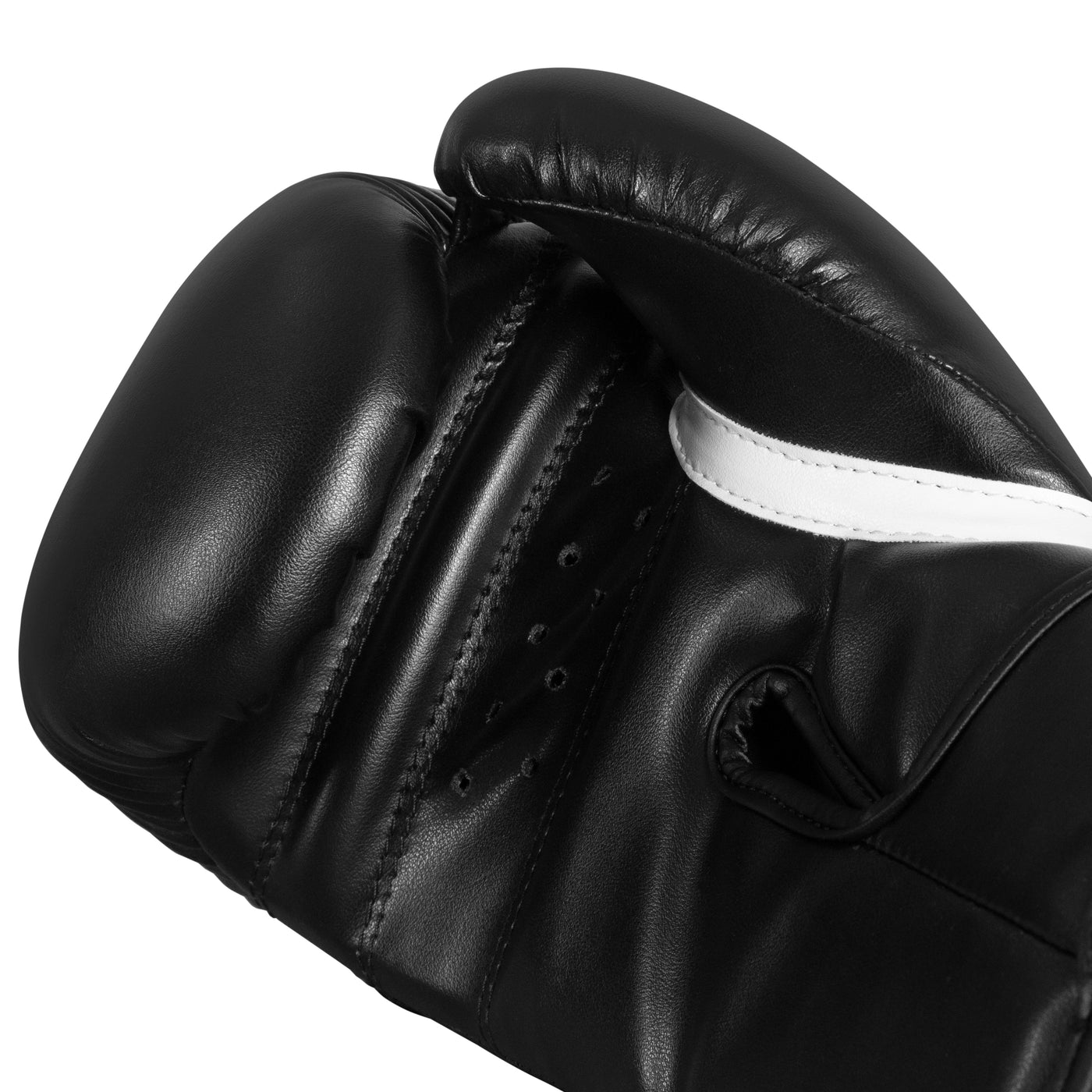 variant:black::TITLE Boxing Peak Training Gloves single palm view closeup