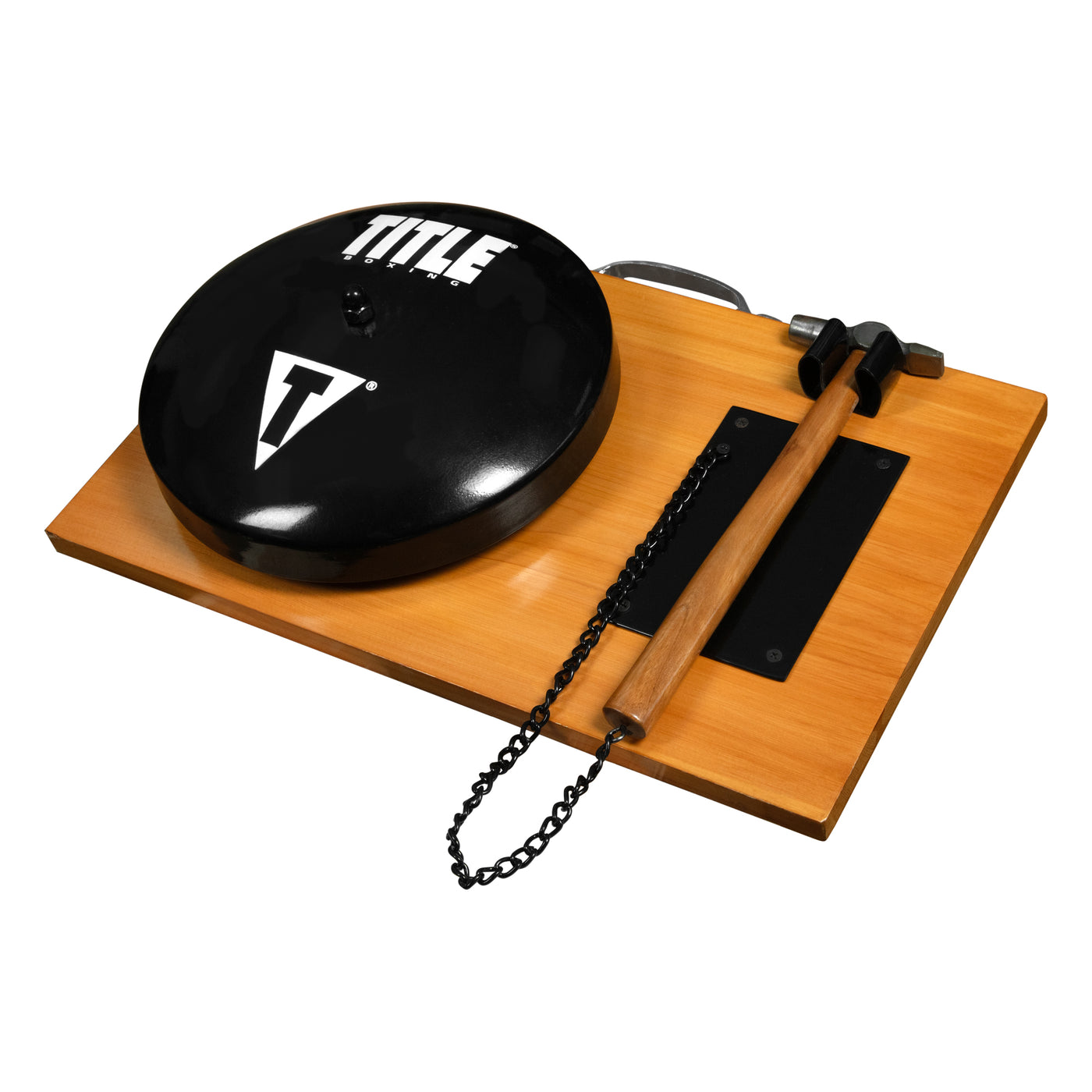variant:brown/black::TITLE Boxing Professional Ring Gong side view