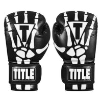variant:black::TITLE Boxing Skeleton Hand Bag Gloves pair front view