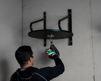 variant:lifestyle::TITLE Classic Complete Speed Bag Platform Set Rudy hitting bag right hand