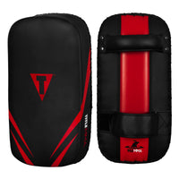 variant:black/red::TITLE MMA Advanced Thai Pads (Pair) front/back view
