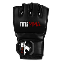 variant:black/black::TITLE MMA Fight Gloves front view