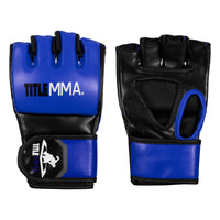 color:Blue/Black::TITLE MMA Fight Gloves main view