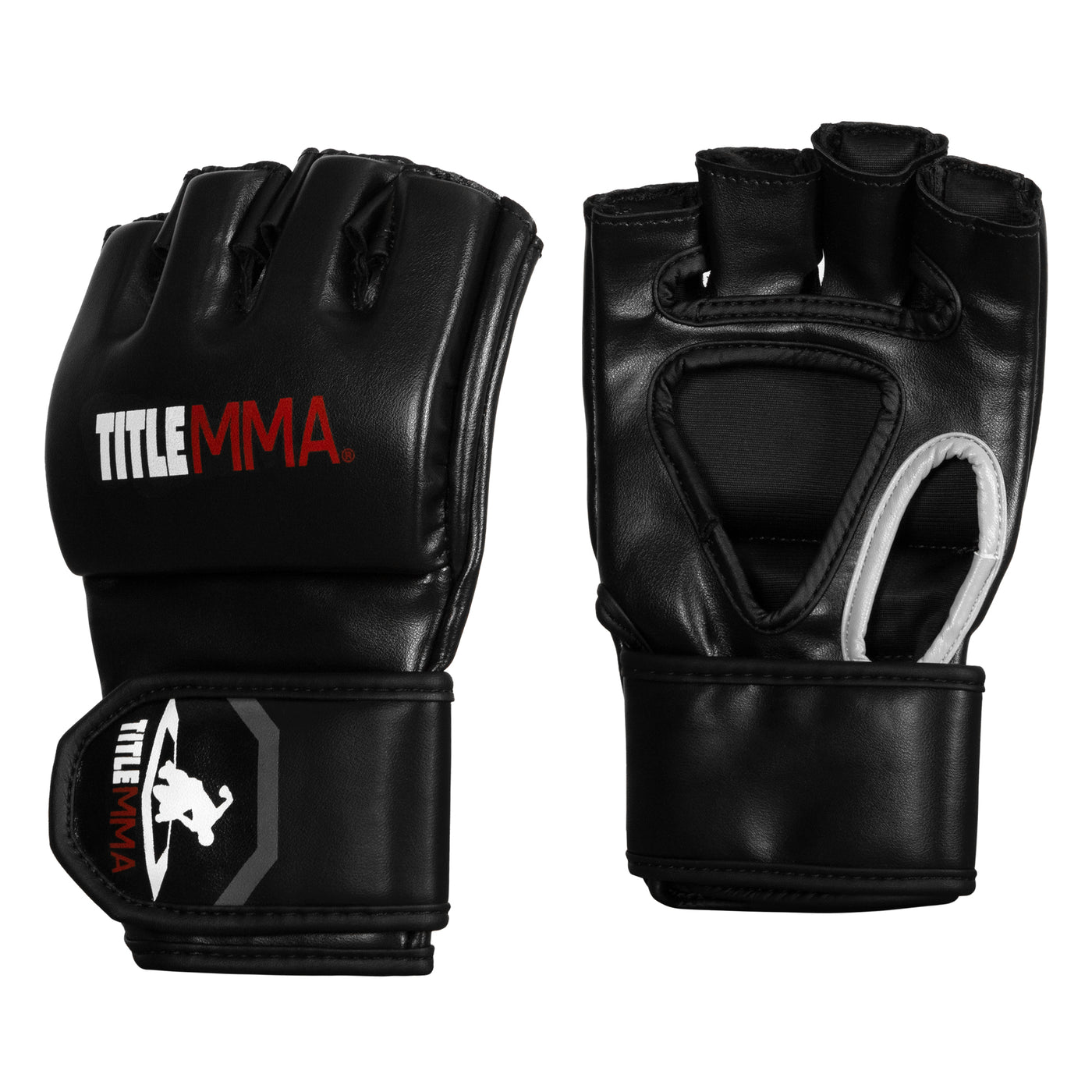 variant:black/black::TITLE MMA Fight Gloves side view