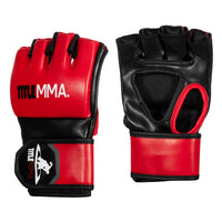 variant:Red/Black::TITLE MMA Fight Gloves side view