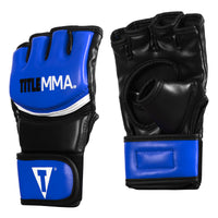 variant:Blue/White::TITLE MMA Grappler Training Gloves side view