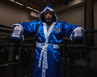 variant:blue/white::TITLE Boxing Stock Full Length Robe 3.0 guy on ring hood up