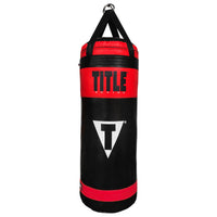 color:Black/Red::TITLE Boxing Made in the USA 135lb Punching Bag main view