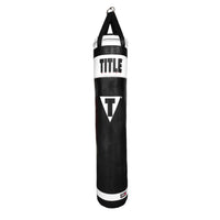 color:Black/White::TITLE Boxing Made in the USA 135lb Thai Heavy Bag main view