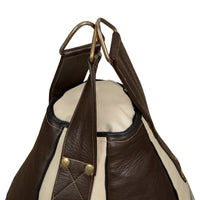 variant:lifestyle::TITLE Boxing Genuine Leather Vintage Maize Bag main view