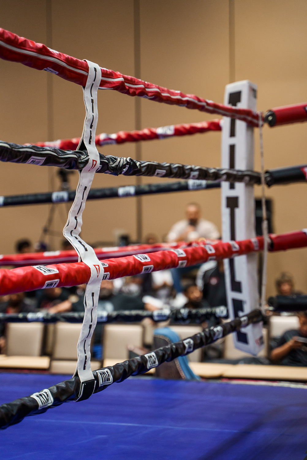 variant:white::TITLE Boxing Two-Sided Rope Spacers image close up ring