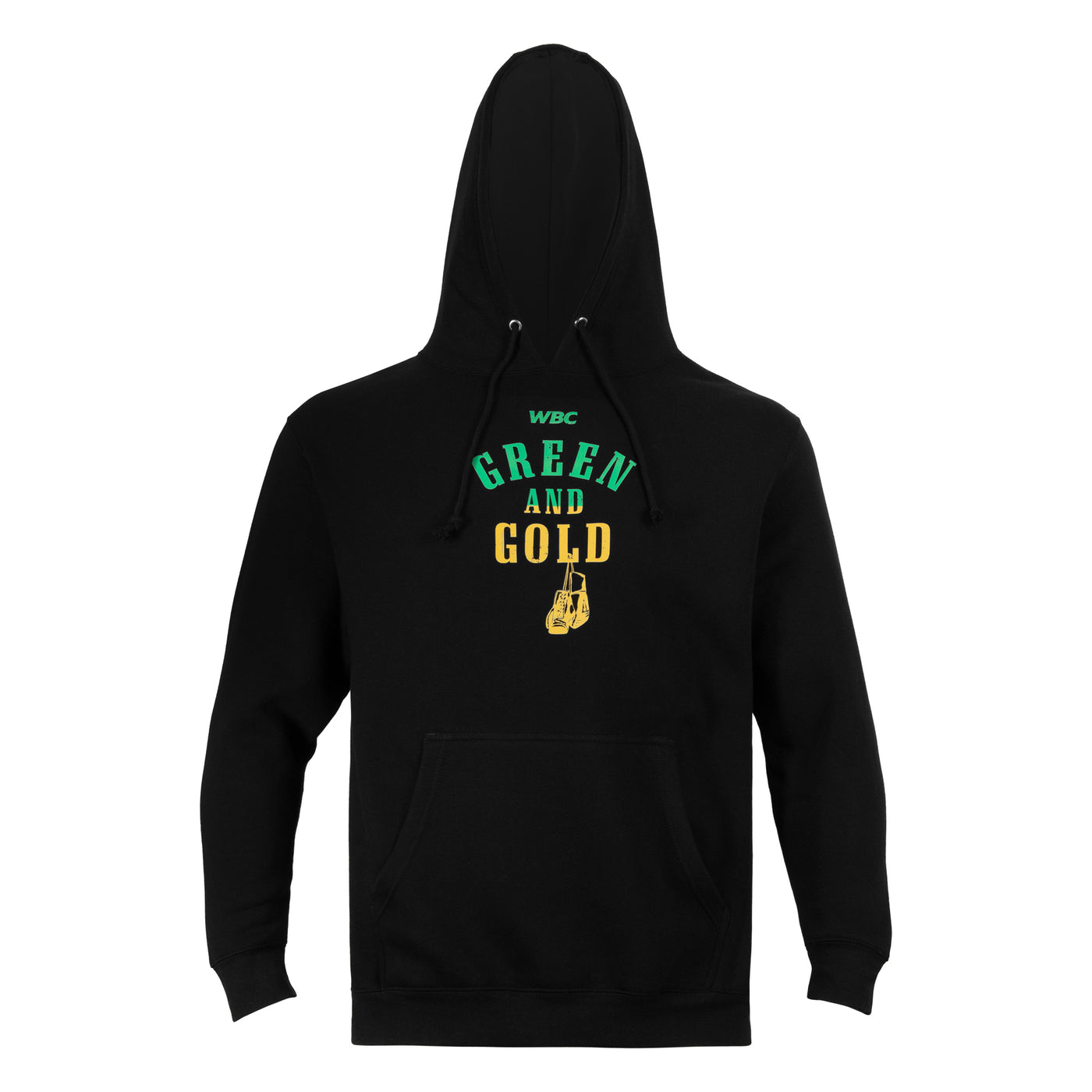 variant:lifestyle::WBC by TITLE Boxing Green and Gold Hoodie main view