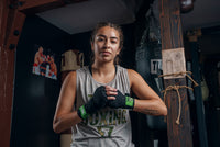 variant:Black/Green::WBC by TITLE Boxing Hand Wraps