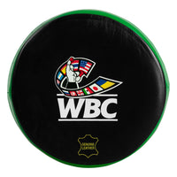 variant:lifestyle::WBC by TITLE Boxing Micro Mitts front of mitt closeup