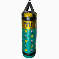 variant:lifestyle::WBC By TITLE Boxing Made In USA 100lb Heavy Bag closeup