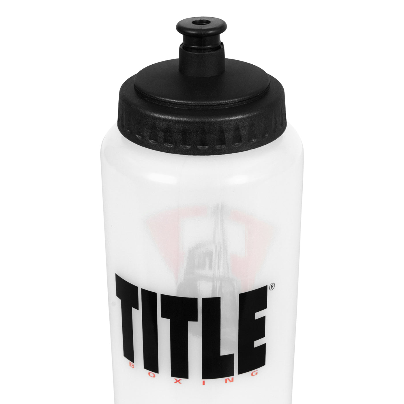 variant:Clear::color:Clear::TITLE Boxing Pro Plus Water Bottle top view