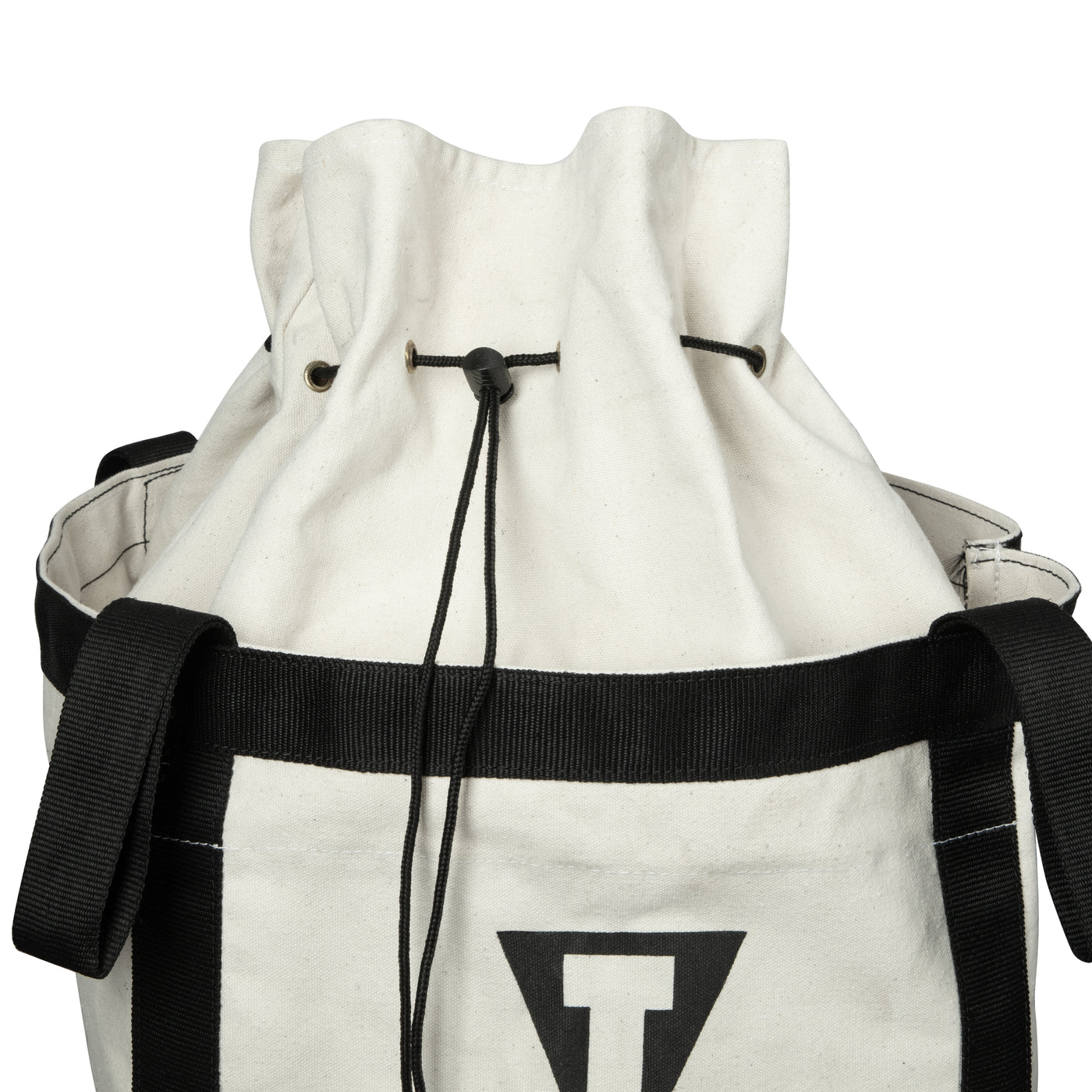 variant:lifestyle::TITLE Boxing Canvas Heavy Bag Anchor showing the drawstring