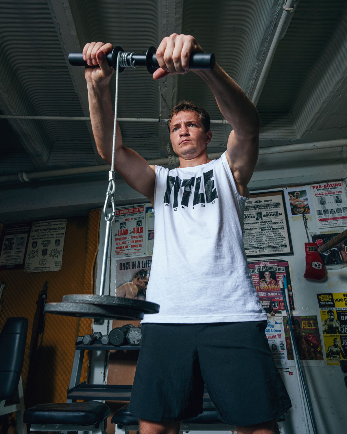 variant:lifestyle::TITLE Boxing Wrist & Forearm Strengthener in use by a boxer