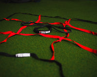 variant:lifestyle:TITLE Boxing Agility Cube 2.0 laid out on gym floor