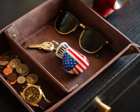 variant:USA::TITLE Boxing Excel Glove Keyring in a tray with a key
