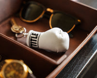 variant:white::TITLE Boxing Excel Glove Keyring laying down