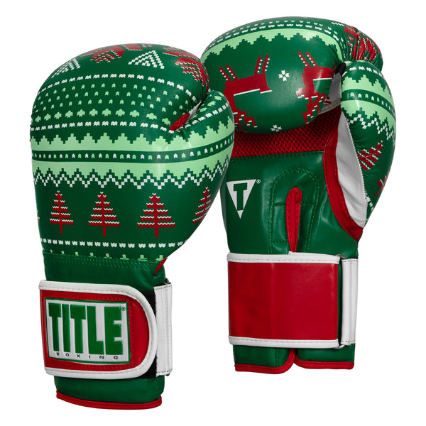 TITLE Boxing Limited Edition Deck The Halls Bag Boxing Gloves