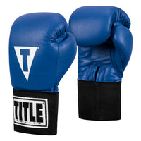 variant:blue::TITLE Boxing USA Boxing Competition Gloves - Elastic front view