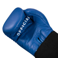 variant:blue::TITLE Boxing USA Boxing Competition Gloves - Elastic palm view