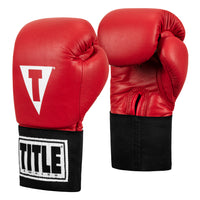variant:red::TITLE Boxing USA Boxing Competition Gloves - Elastic side view